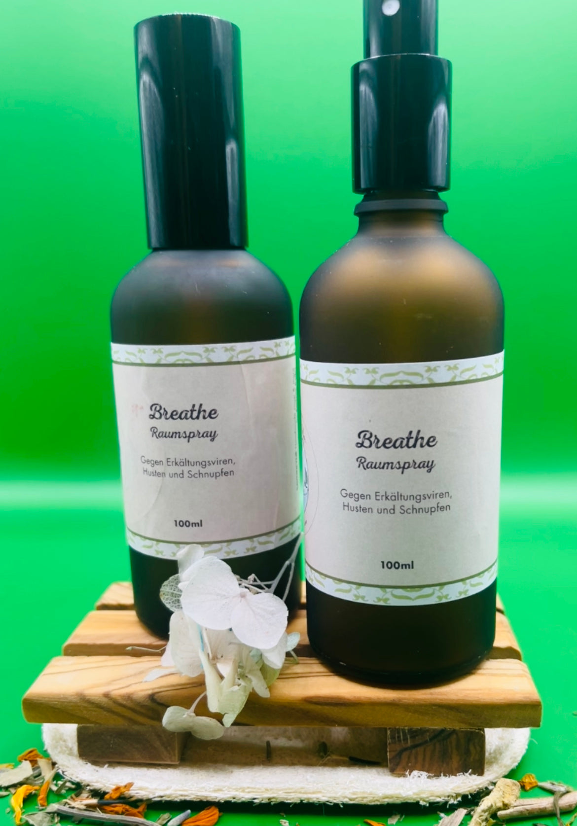 Raumspray mit ätherischen Ölen « Breathe »