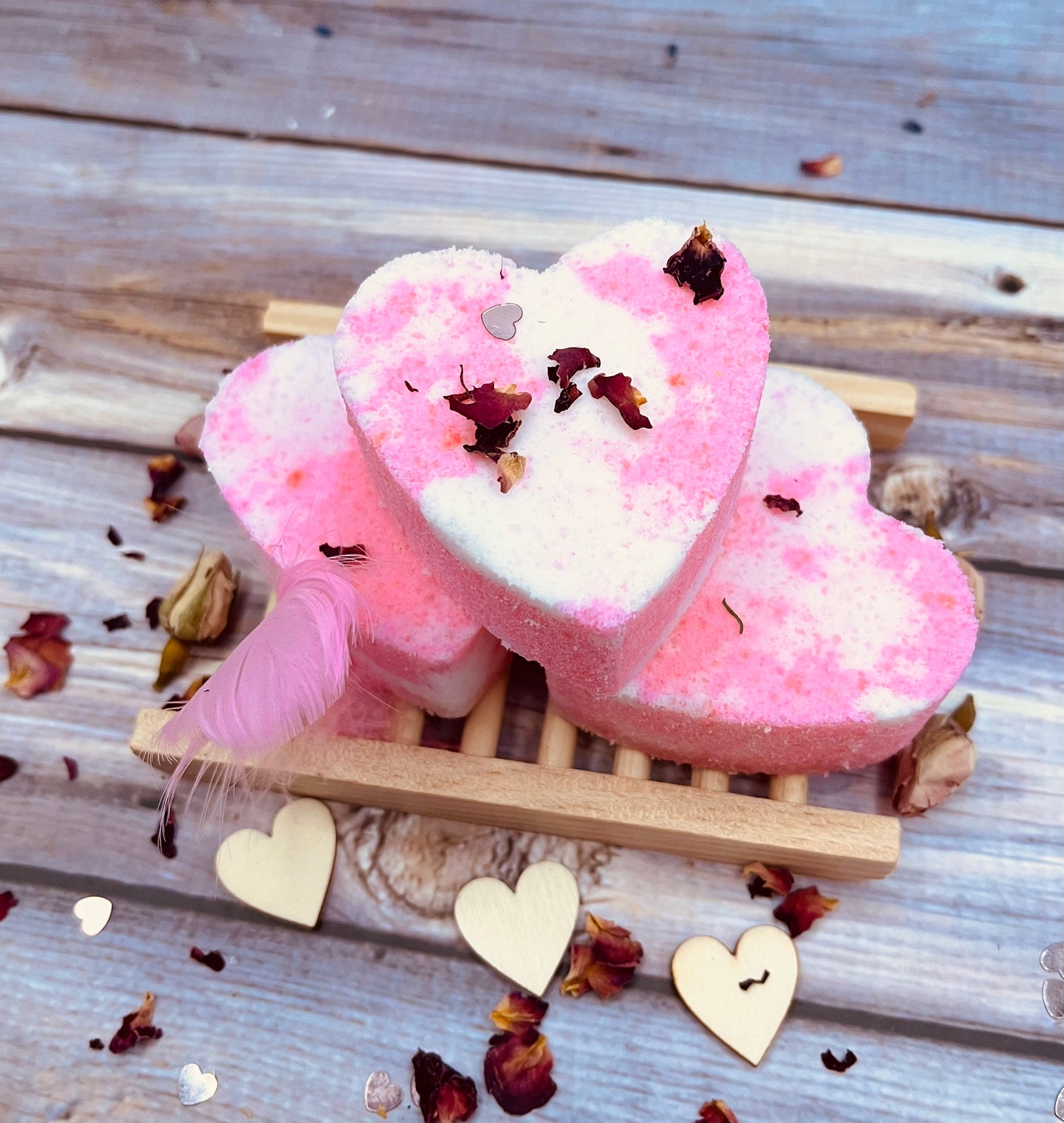 Badeherz „English Rose“