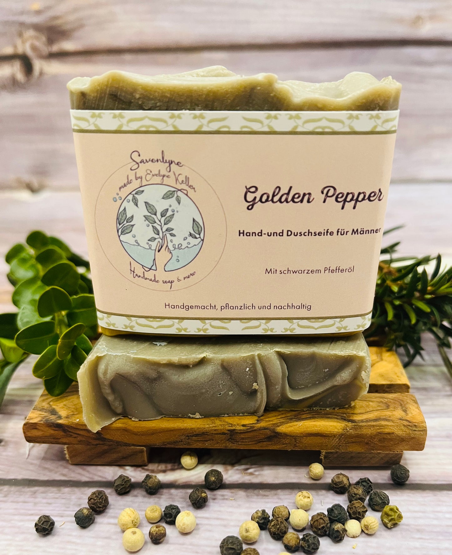 Golden Pepper mit schwarzem Pfefferöl