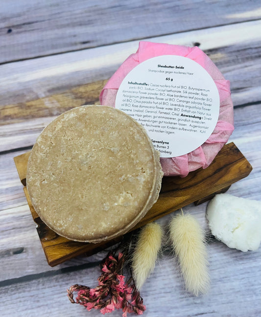 „Shea-Seide“ Shampoobar gegen trockenes sprödes Haar